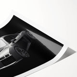 Extra large wall art featuring a bold line art design of flowers in pastel shades, ideal for large living room decor.