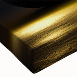 Large art of a black and white sports car landscape painting on stretched canvas, ideal for bedroom wall decor.