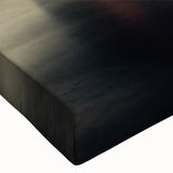 Black and white photo of a sports car on stretched canvas, ideal for bedroom wall art.