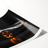 Extra large wall art featuring a line art design of flowers in black and white, printed on rolled canvas.