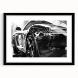Abstract art print of colorful sports cars, in textured style on extra large canvas, ideal for living room decor.