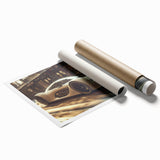 Extra large rolled canvas print featuring a collection of sports cars in vibrant colors, ideal for modern bathroom decor.