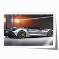Extra large wall art featuring a collection of sports cars in vibrant colors on rolled canvas.