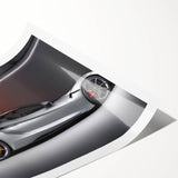 Extra large wall art featuring a detailed line art of flowers in black and white, printed on rolled canvas.