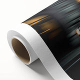 Art deco style poster of vintage cars in muted colors on rolled canvas, ideal for nursery wall art.