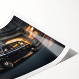 Extra large wall art featuring a line art design of flowers in black and white, printed on a rolled canvas.