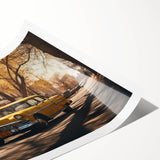 Extra large wall art featuring a line art design of flowers in black and white on a rolled print.