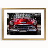 Extra large wall art depicting vintage cars in muted gold and brown tones, framed, ideal for living room decor.