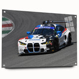 Acrylic print of a vintage car in grayscale, ideal for bedroom or dining room decor.