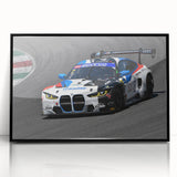 Framed acrylic print featuring a collection of vintage cars in muted colors, ideal for mid-century modernist decor.