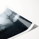 Extra large wall art featuring line art flowers in black and white, rolled print format, ideal for large living room decor.