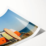 Extra large rolled print featuring line art flowers in soft pastel shades, ideal for large living room wall art.