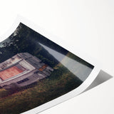 Extra large rolled print of line art flowers in monochrome, ideal for large living room wall art.