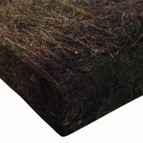 Black and white stretched canvas featuring a landscape art painting of a caravan, ideal for bedroom wall art.