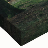 Black and white landscape art painting of a caravan on a stretched canvas, ideal for bedroom wall decor.