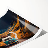 Extra large wall art featuring line art flowers in muted earth tones on rolled print, suitable for large living room.