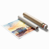 Extra large floral art on a rolled print, featuring muted green and pink tones, ideal for classy bathroom wall art.