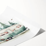 Extra large wall art featuring line art flowers in vibrant colors on a rolled print, ideal for large living room decor.