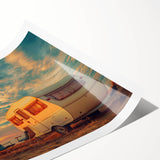 Extra large rolled print featuring line art flowers in soft pastel colors, ideal for large living room wall art.