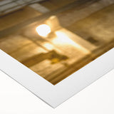 Art deco poster featuring a vintage car in muted silver and black tones on a rolled canvas, suitable for dining room decor.