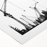 Art deco poster featuring a vintage car in muted sepia tones on rolled canvas, ideal for dining room wall art.