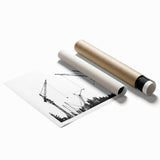 Extra large rolled print of a vintage floral design in soft pastel hues, ideal for classy bathroom wall art.