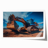 Extra large rolled print of a vintage floral design in muted pastel shades, suitable for dining room or bathroom walls.