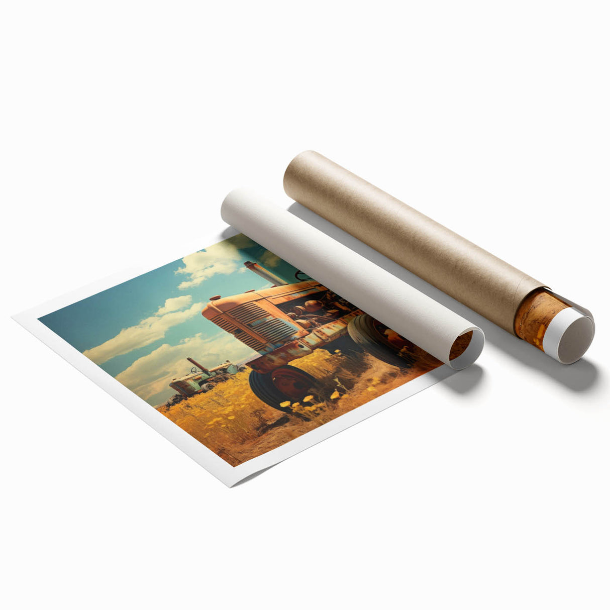 Extra large rolled print featuring a detailed floral design in soft pastel shades, ideal for classy bathroom wall art.