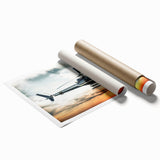 Extra large wall art featuring a detailed helicopter blueprint on a rolled print, suitable for a classy bathroom.