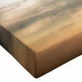 Black and white helicopter landscape art on stretched canvas, ideal for bedroom wall decor.