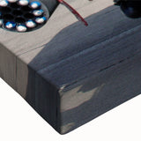 Black and white helicopter landscape on large stretched canvas, suitable for bedroom wall art.