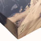 Extra large black wall art featuring a colorful, textured helicopter design on stretched canvas, ideal for living room decor.