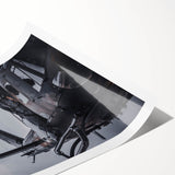 Extra large wall art featuring a helicopter line drawing in black on a white background, ideal for large living room decor.