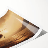 Extra large wall art depicting a helicopter in minimalist style, ideal for large living room decor.