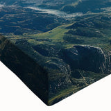 Large art of a helicopter in flight, captured in black and white on stretched canvas, suitable for bedroom wall decor.