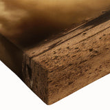 Large art of a black and white helicopter in flight on a stretched canvas, suitable for bedroom wall decor.