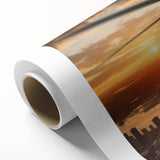 Art deco-style helicopter in muted gray on rolled canvas, ideal for nursery wall art.