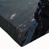 Black and white large art on stretched canvas depicting a helicopter, ideal for modern bedroom decor.