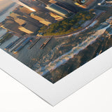 Art deco poster featuring a vintage helicopter design in muted gray tones on rolled canvas, suitable for dining room decor.