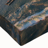 Large art featuring a black and white helicopter landscape painting on stretched canvas, suitable for bedroom wall decor.