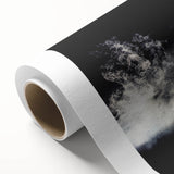 Art deco style poster of a classic motorcycle in monochrome tones on rolled canvas, ideal for nursery wall art.