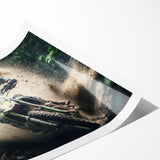 Extra large wall art featuring a line art design of flowers on a rolled print, ideal for large living room decor.