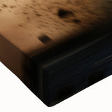 Large art depicting a black and white motorcycle in a minimalist style on stretched canvas, suitable for bedroom wall decor.