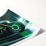 Extra large wall art featuring a line art motorcycle design on rolled print, ideal for large living room decor.