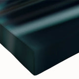 Large art of a black and white motorcycle landscape on stretched canvas, suitable for bedroom wall decor.