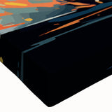 Black and white photograph of a motorcycle on a stretched canvas, ideal for bedroom wall art.