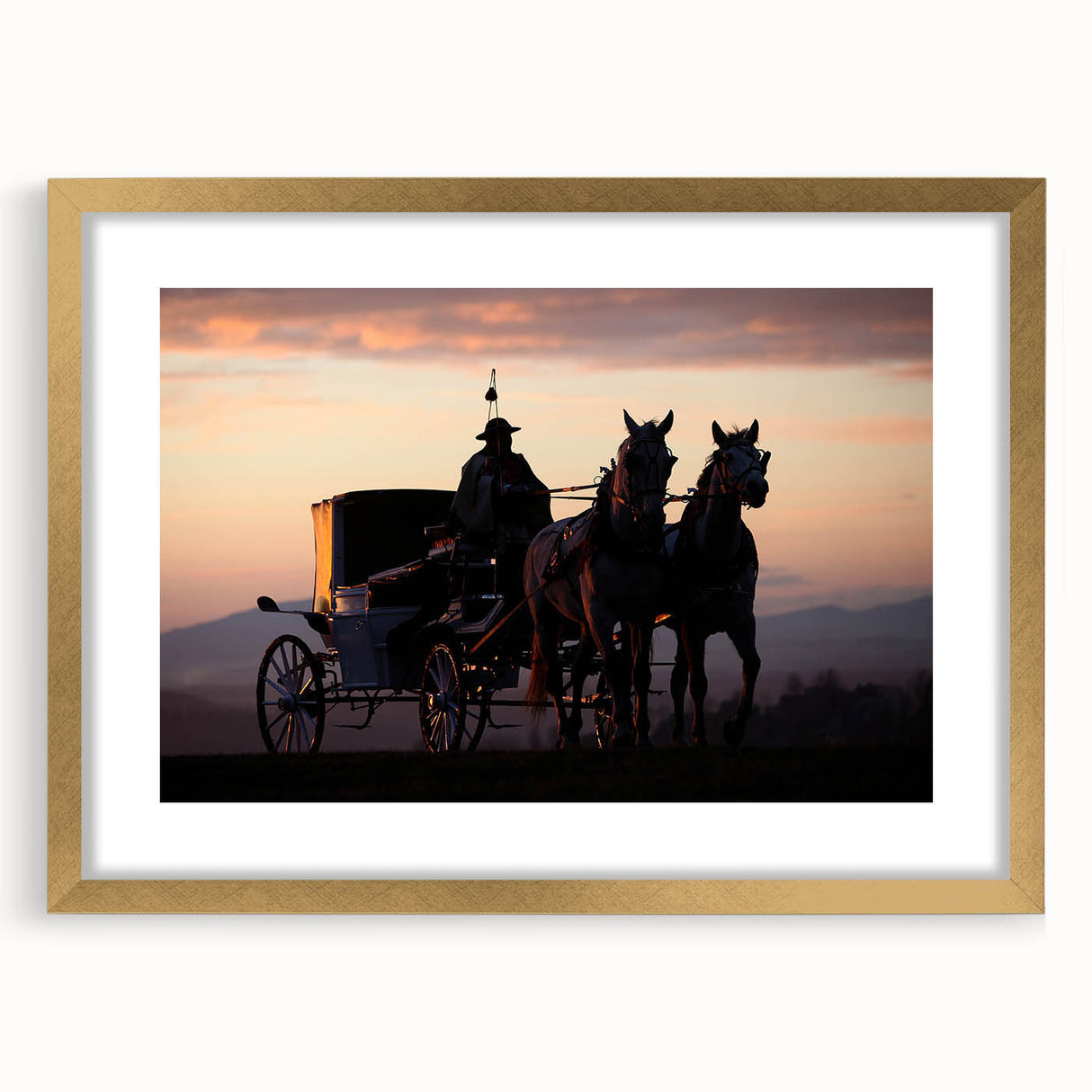 Extra large abstract art print featuring textured service vehicles in muted earth tones on a framed canvas.