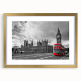 Extra large abstract art print depicting assorted service vehicles in muted earth tones on a textured canvas.