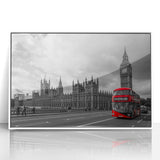 Art deco poster of vintage cars in muted colors on white acrylic, ideal for nursery wall art.