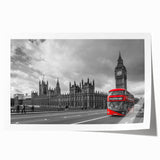 Extra large rolled print featuring a collection of service vehicles in a minimalist style, ideal for art wall dining room.